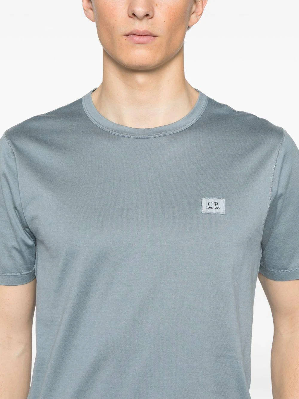 Camiseta C.P. Company Mercerized Jersey Logo Patch - Image 4