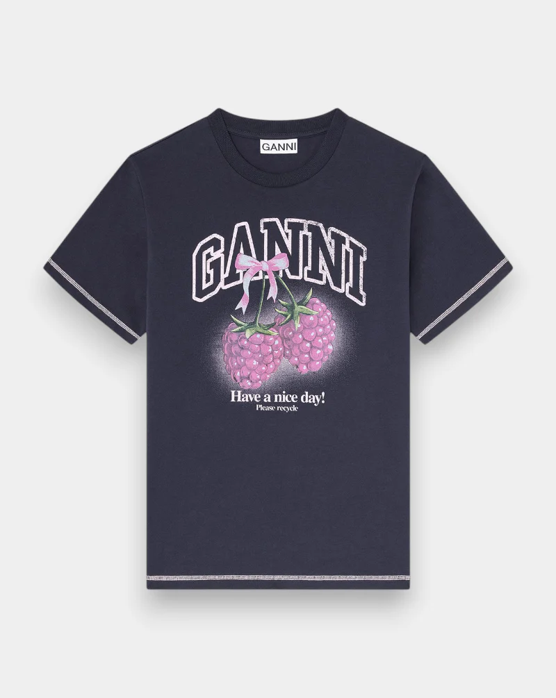Camiseta Ganni Raspberries