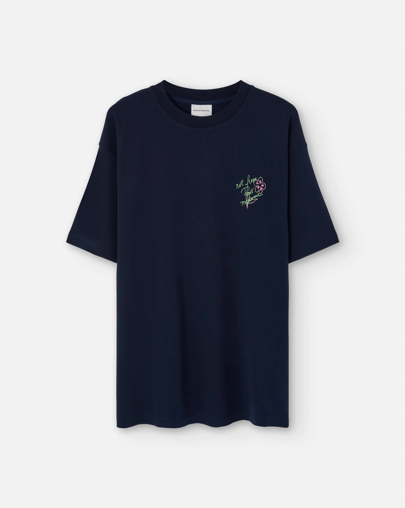 Camiseta Drole de Monsieur Le T-Shirt Slogan Esquisse