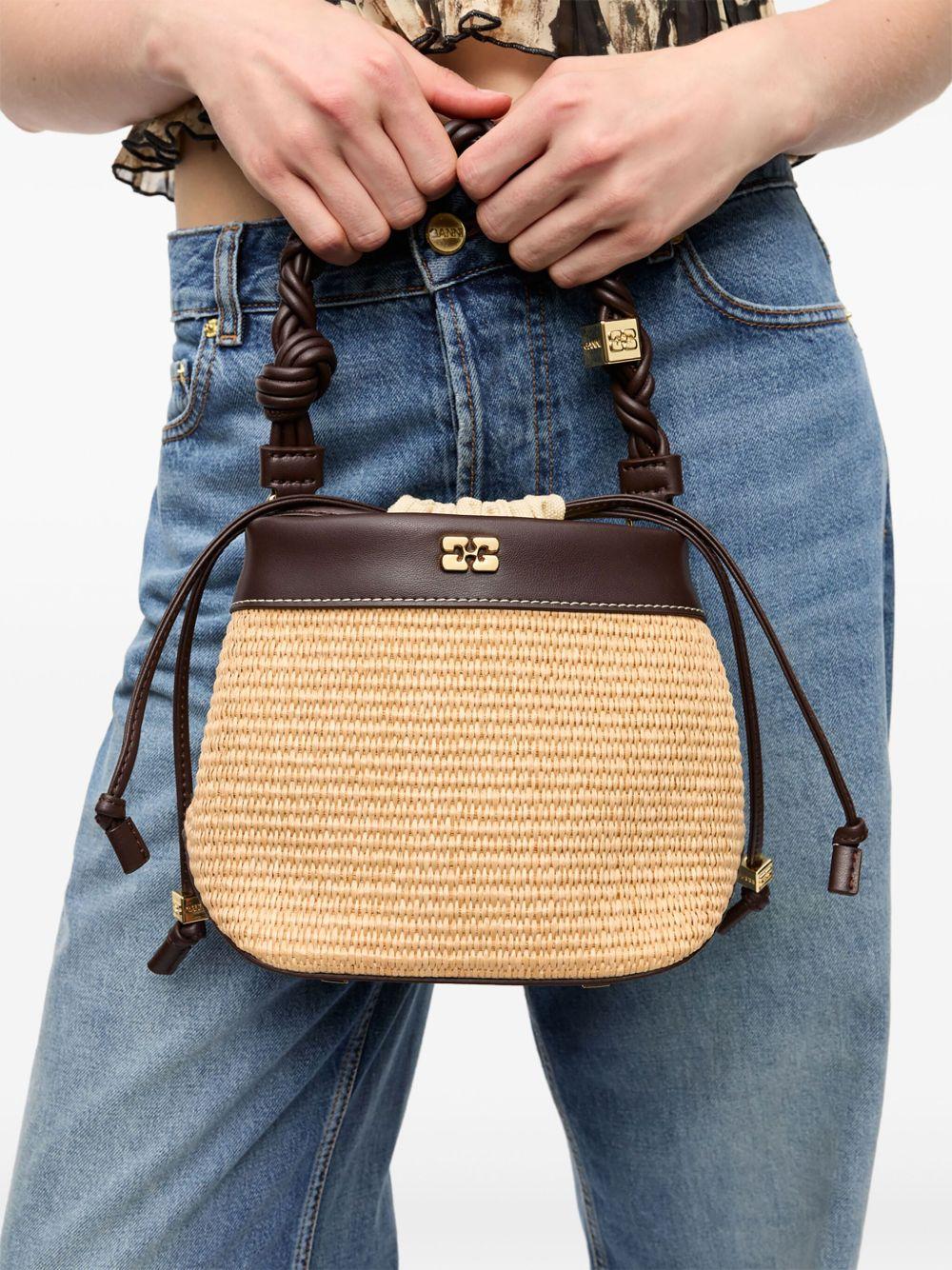 Bolso Ganni Bou Bucket Bag Raffia - Image 6