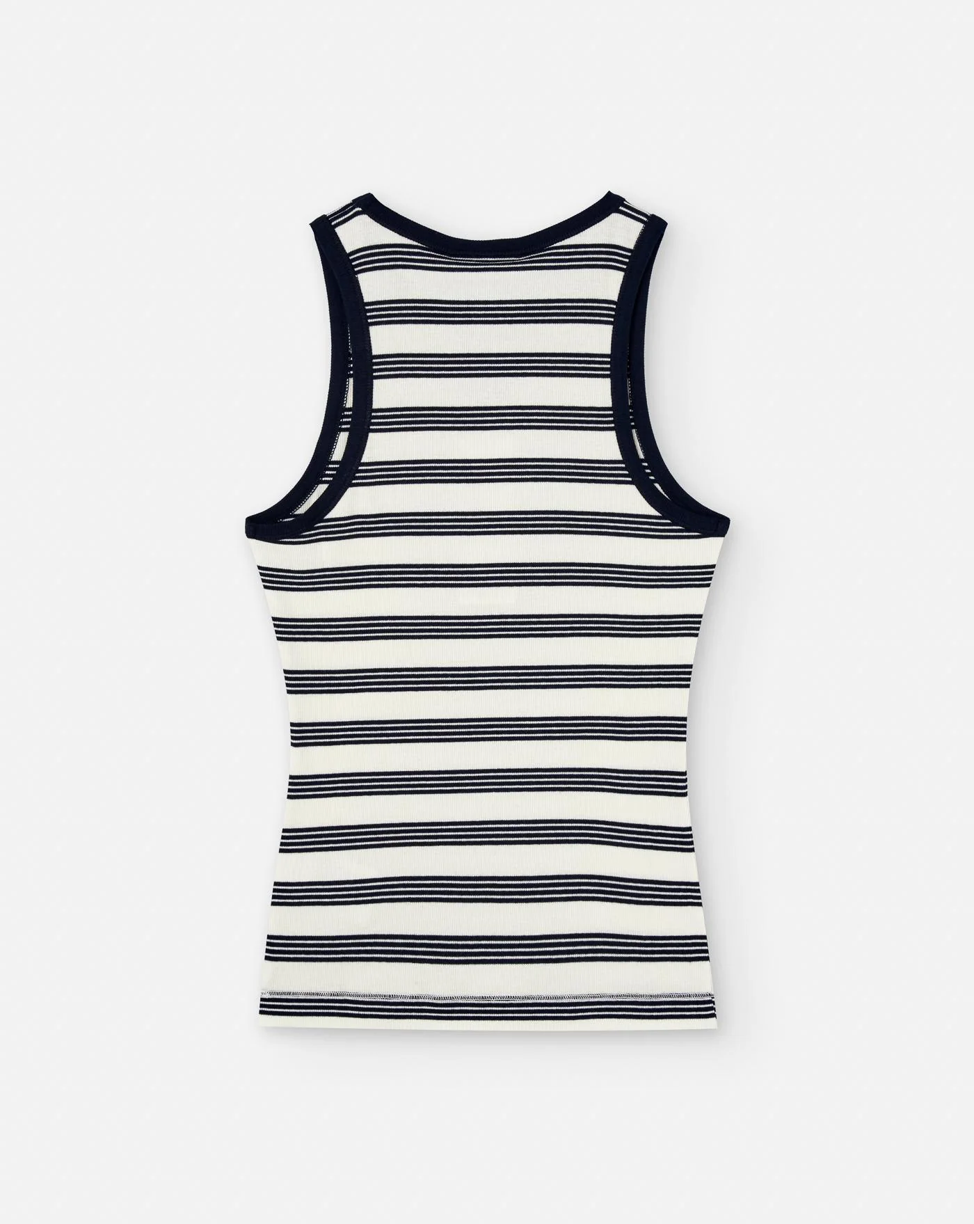 Top Ganni Striped Soft Cotton Rib Tank Top - Image 2