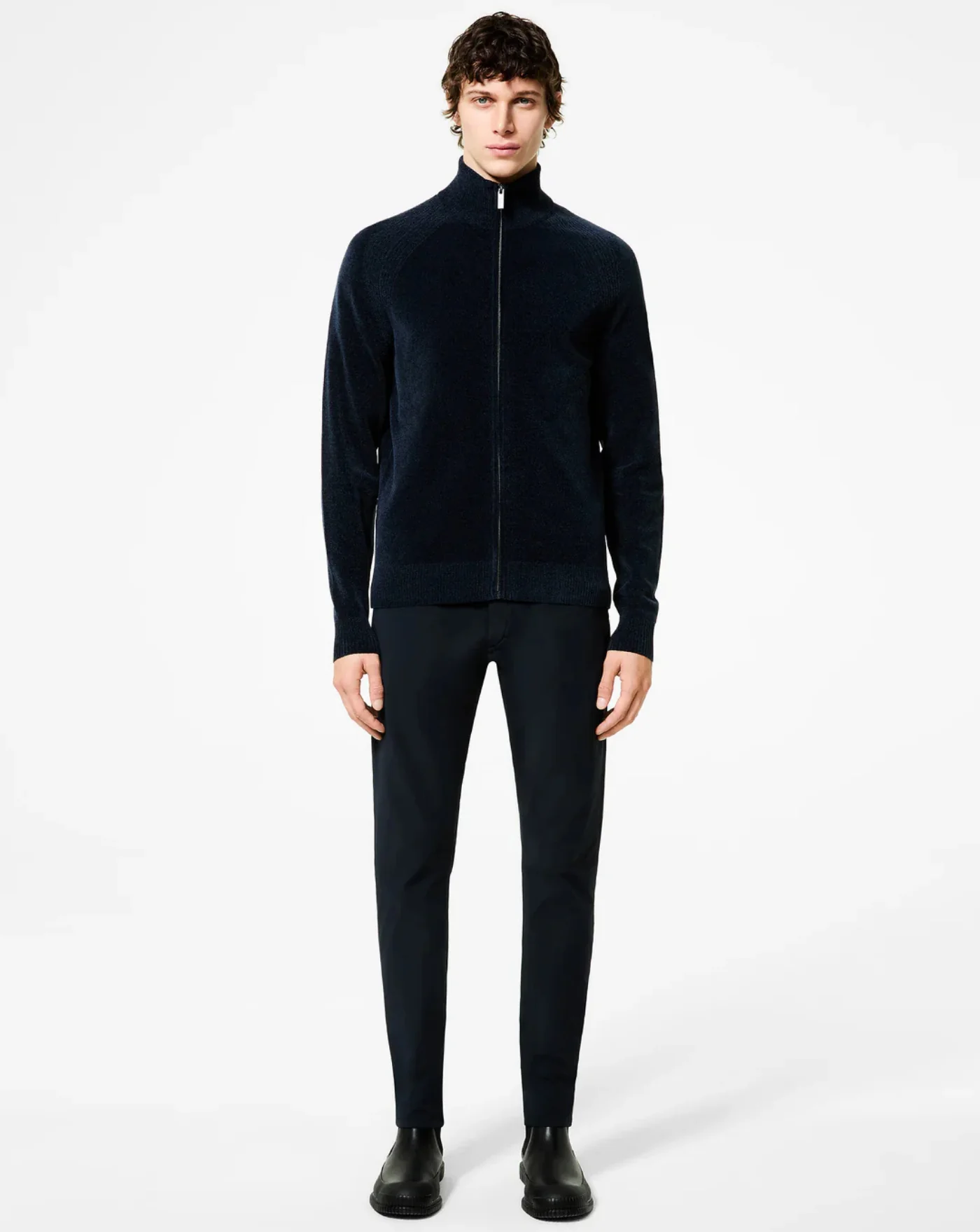 Jersey Rrd Velvet Full Zip Knit - Image 3