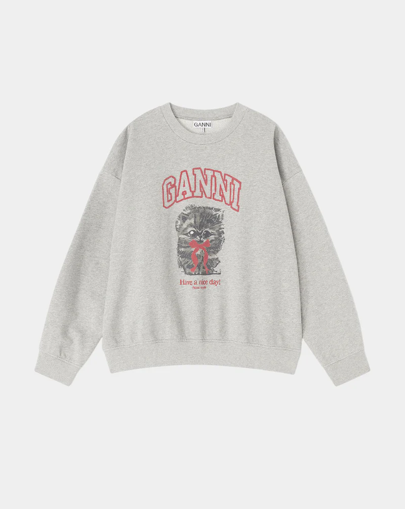 Sudadera Ganni Margot Kitty Print