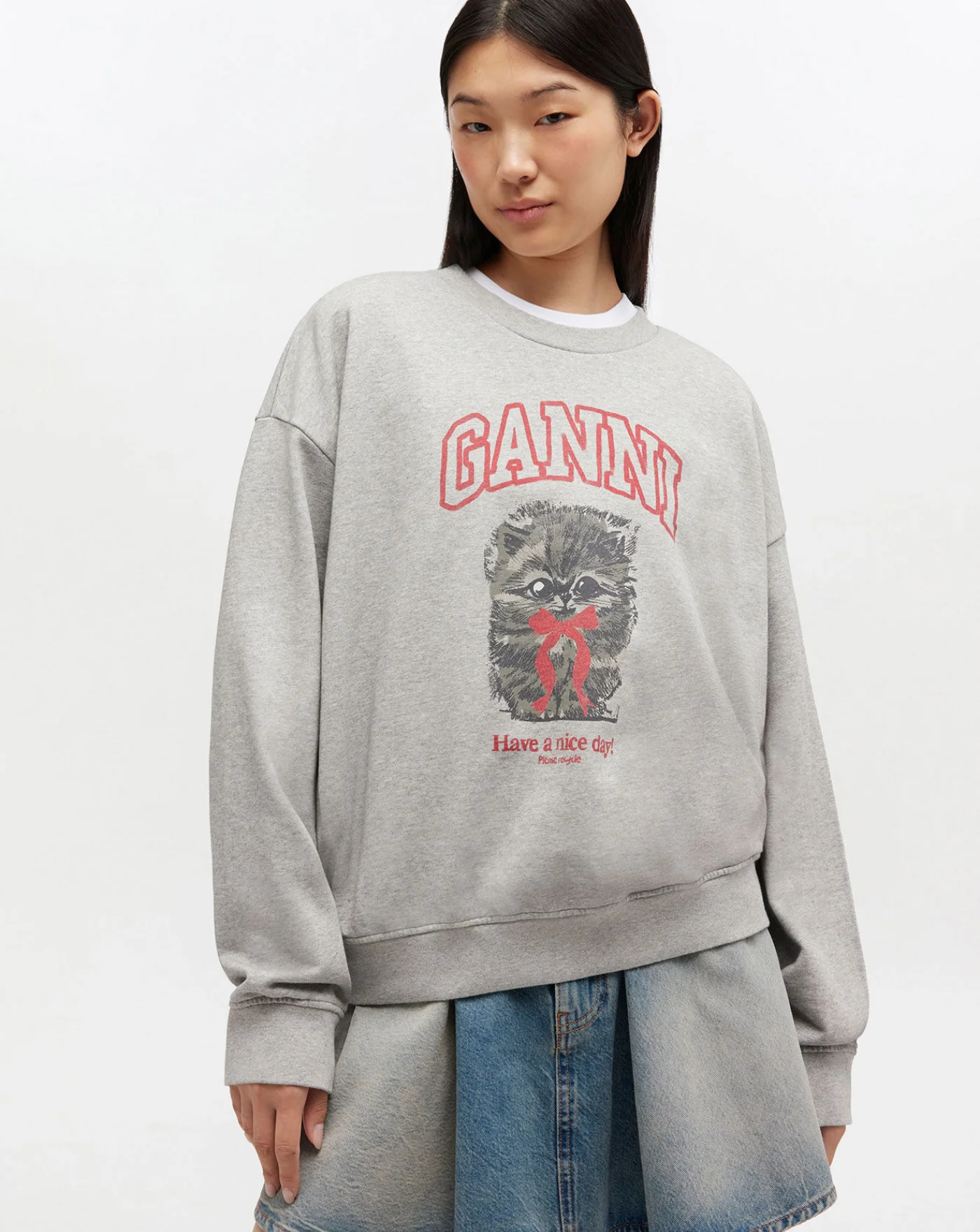 Sudadera Ganni Margot Kitty Print - Image 2