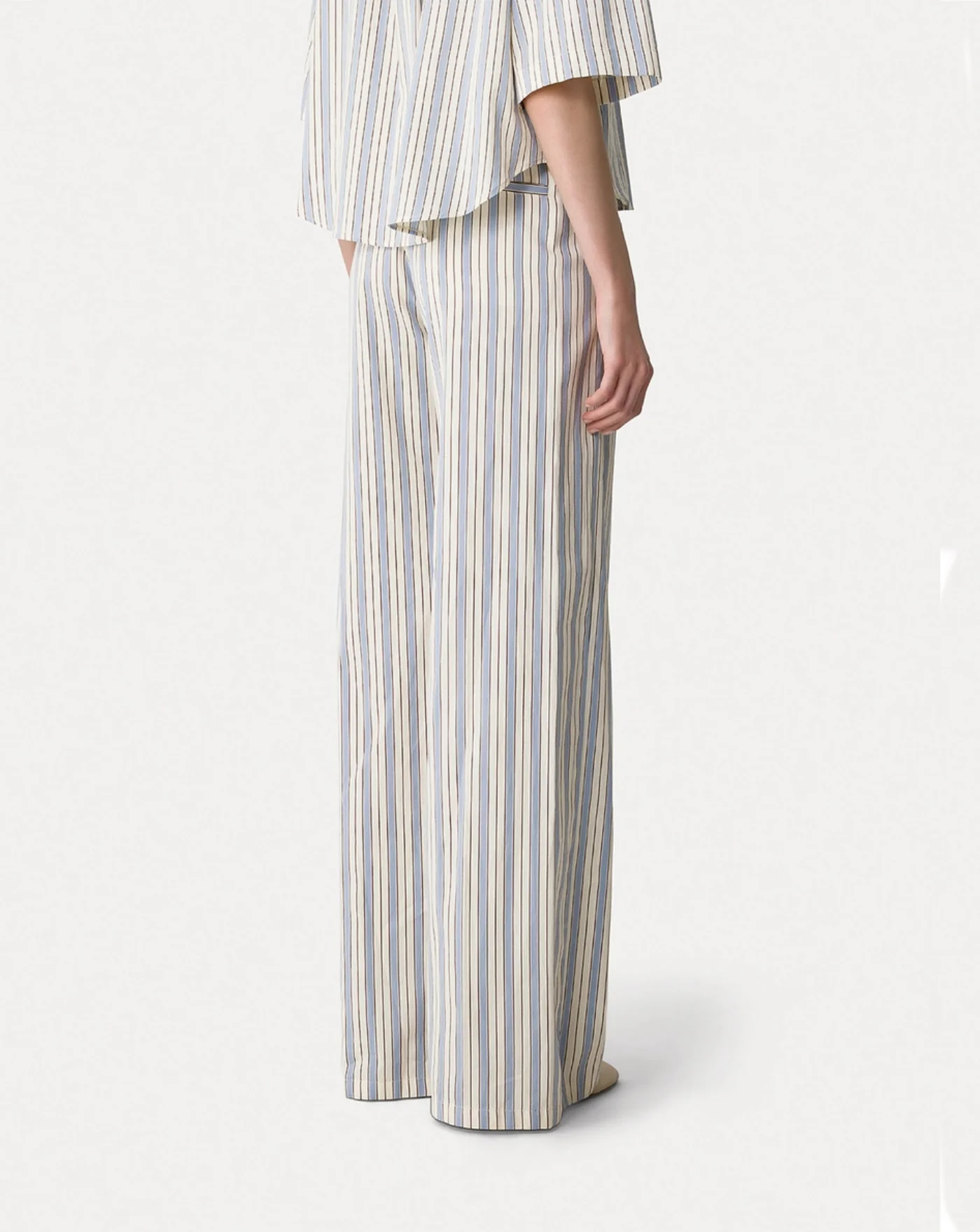 Pantalon Forte Forte Pinstriped Straight Pants - Image 3