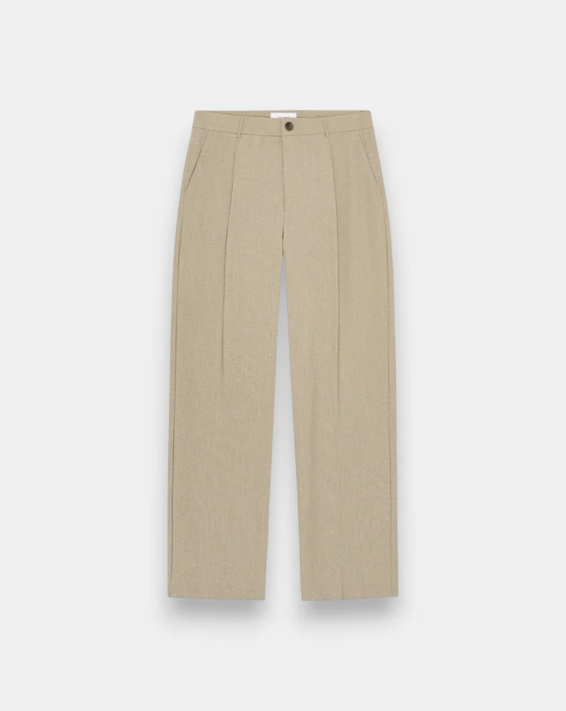 Pantalon Les Deux Reece Pleated Mini Check Pants