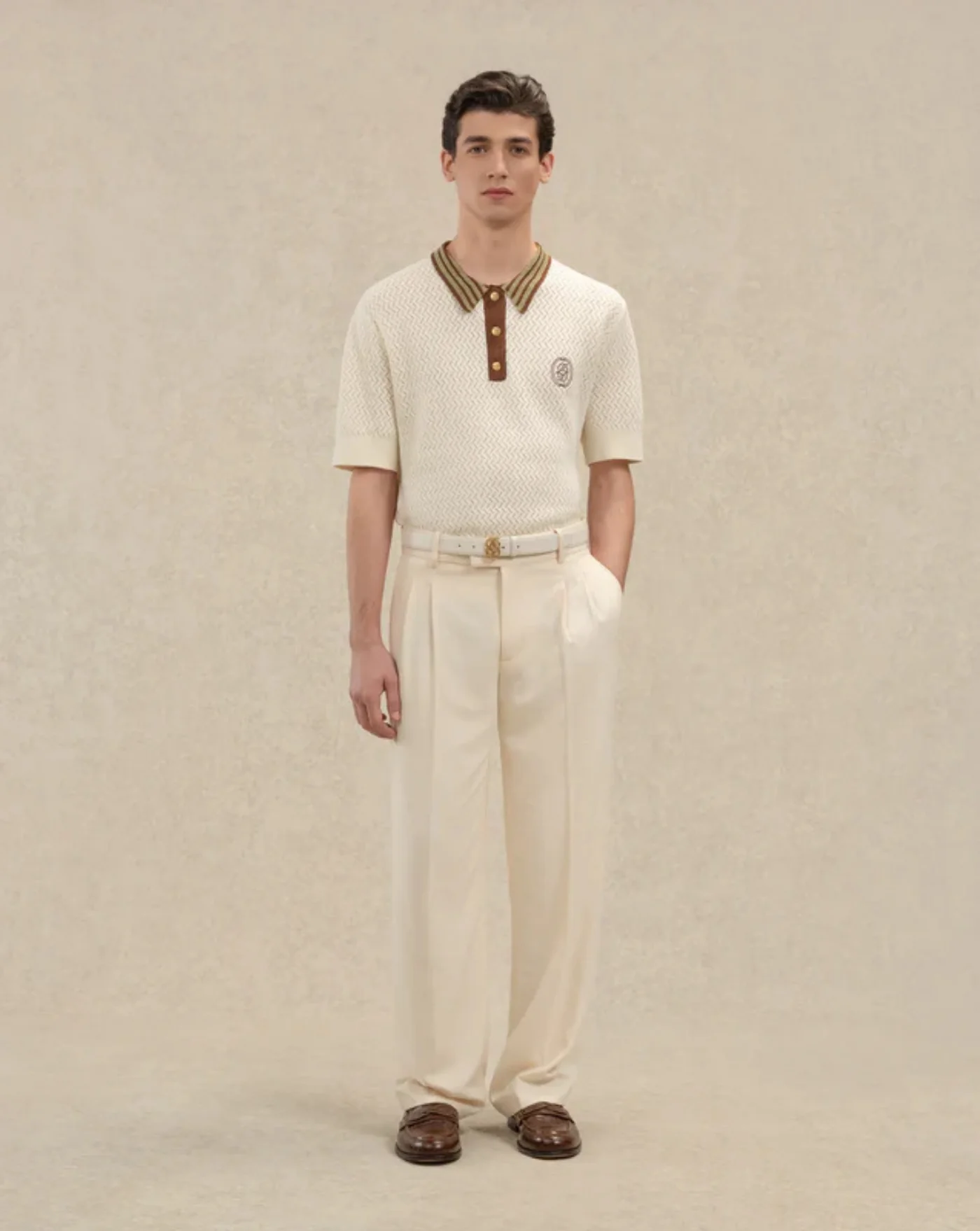 Polo Drole de Monsieur Maille Ajouré D Miroir - Image 2