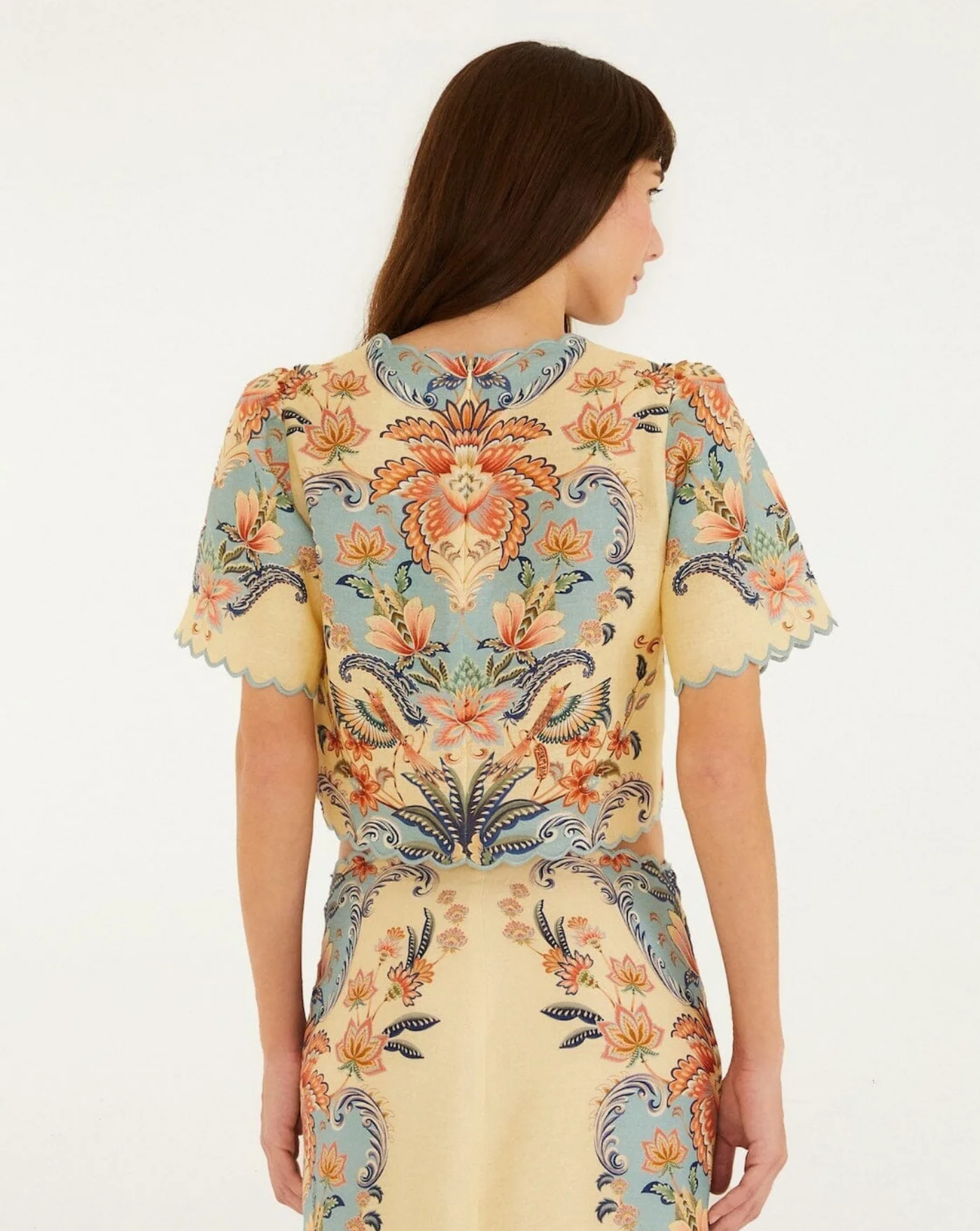 Top Farm Rio Boho Beauty Butter Short Sleeve Top - Image 5