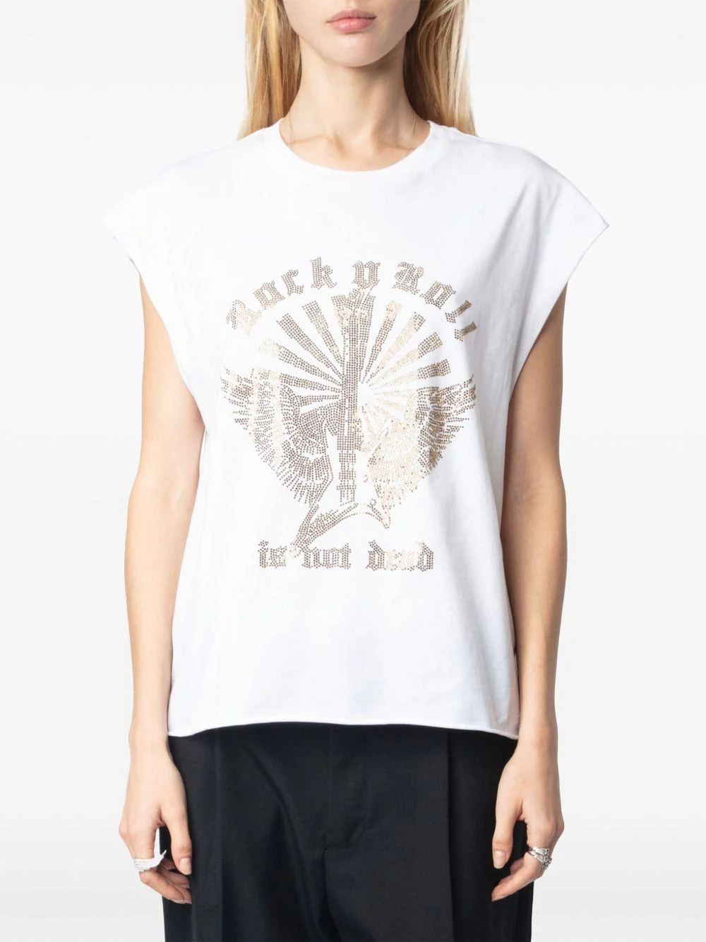 Camiseta Zadig & Voltaire Cloe Hc Guitar Wings Strass - Image 5