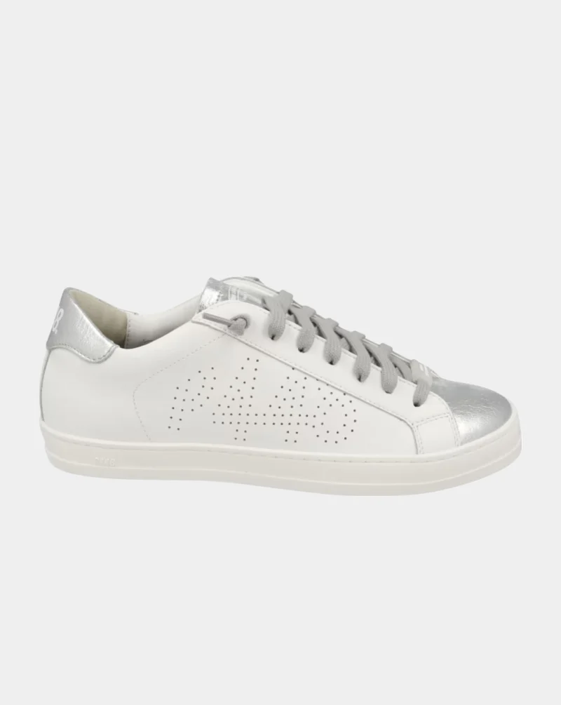 Zapatillas P448 John White Silver
