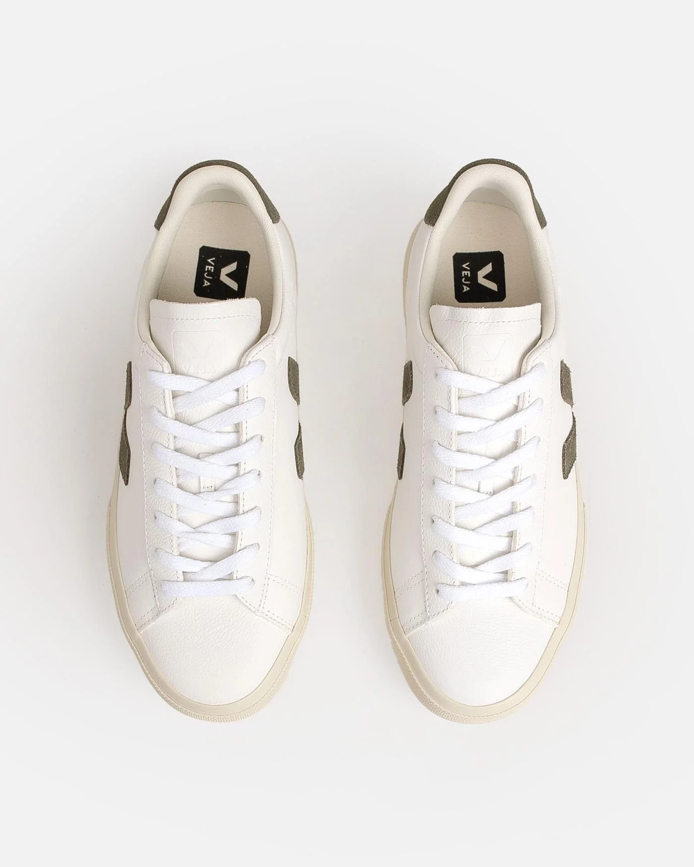 Zapatillas Veja Campo Leather Extra White Kakhi - Image 14