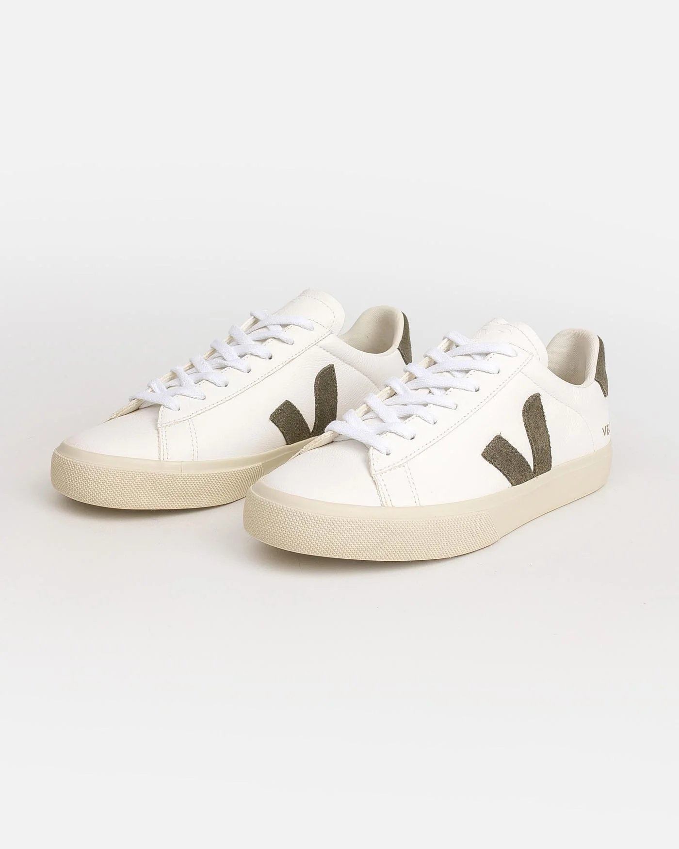 Zapatillas Veja Campo Leather Extra White Kakhi - Image 7