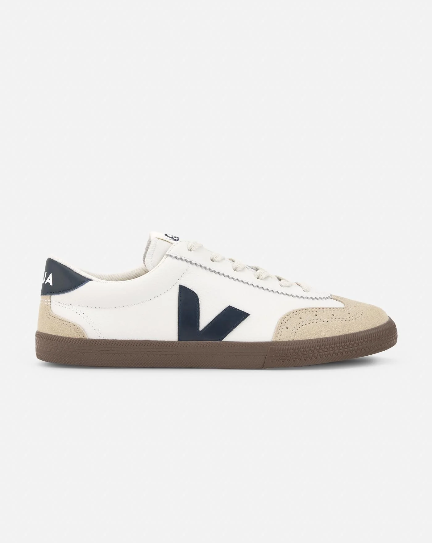 Zapatillas Veja Volley O.T Leather White Nautico Bark - Image 2